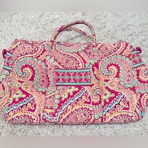 Vera Bradley Capri Melon Duffle with Structured Bottom